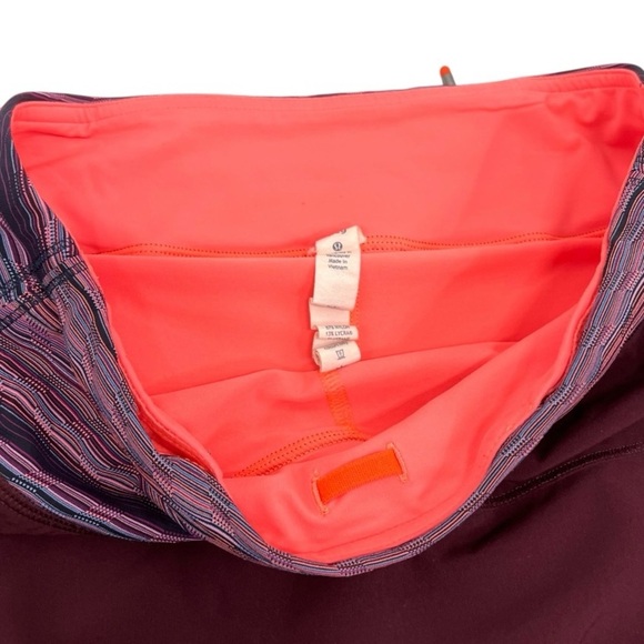 Lululemon Pace Rival Mid Rise Burgundy Skirt II Running Tennis Performance Sz 4 - Picture 7 of 12